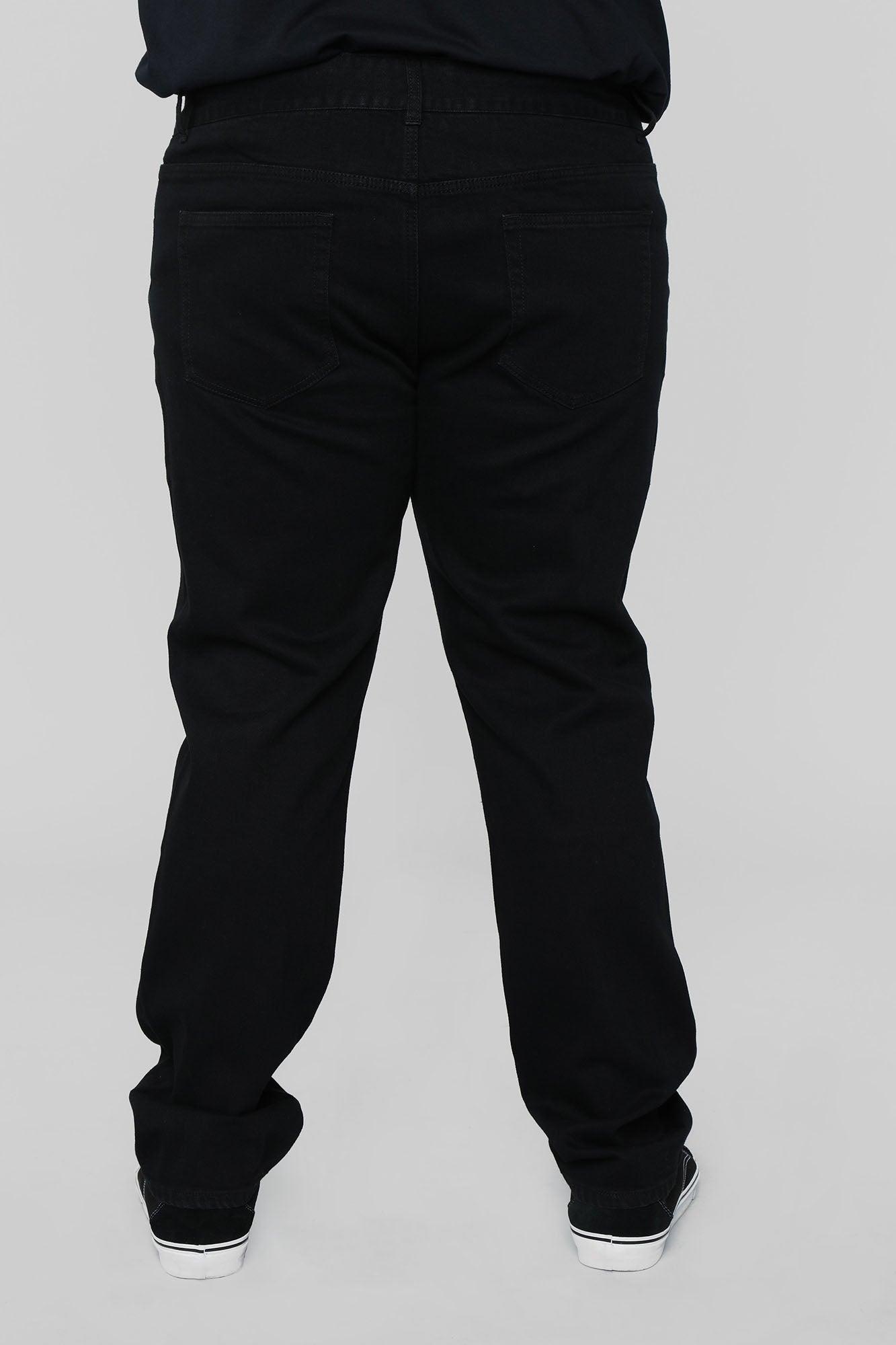 Mike Straight Taper Jeans - Black Product Image