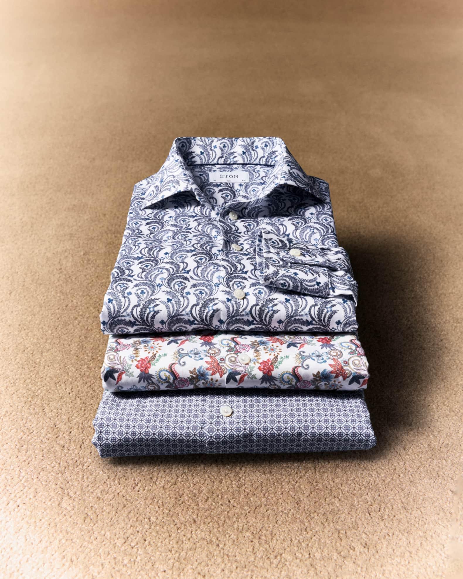 Men's Elevated Floral Twill Contemporary-Fit Dress Shirt Product Image