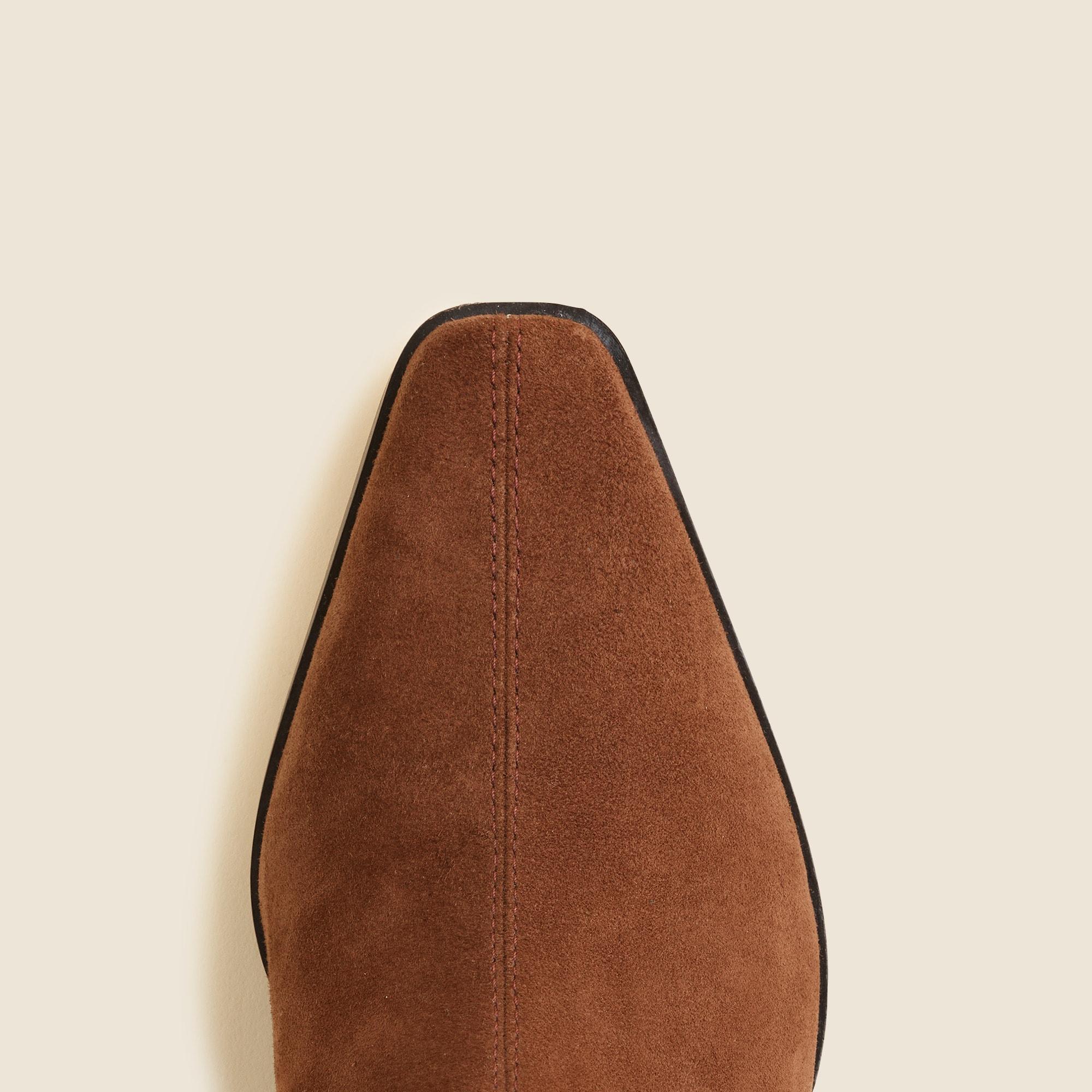 Remi square-toe ankle boots in stretch suede Product Image
