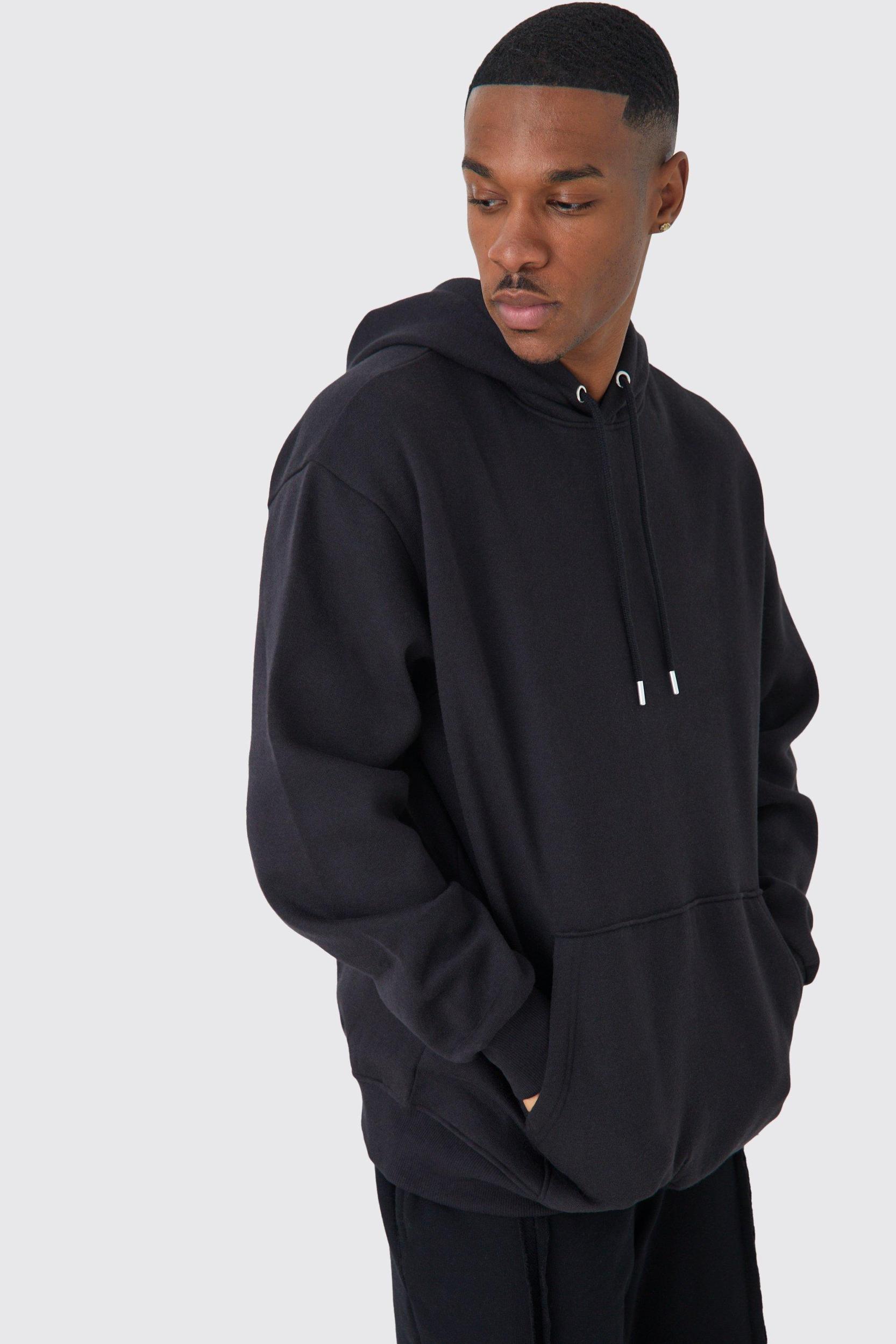Basic Oversized Over The Head Hoodie | boohooMAN USA Product Image