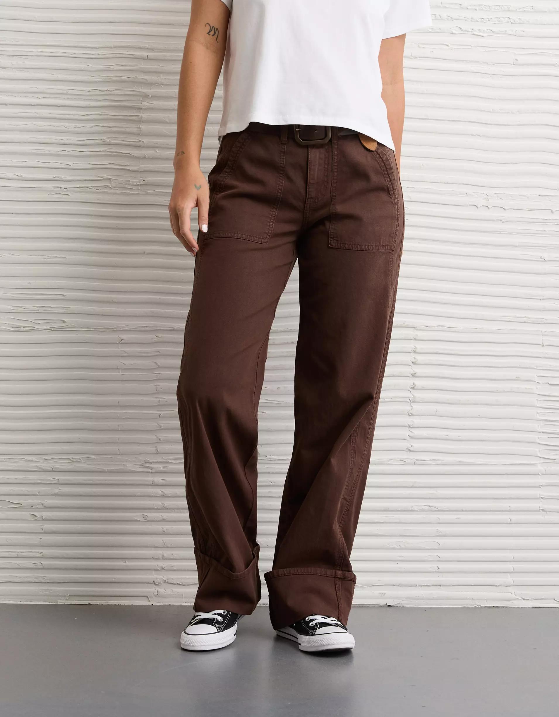 AE Stretch High-Waisted Utility Stovepipe Pant Product Image