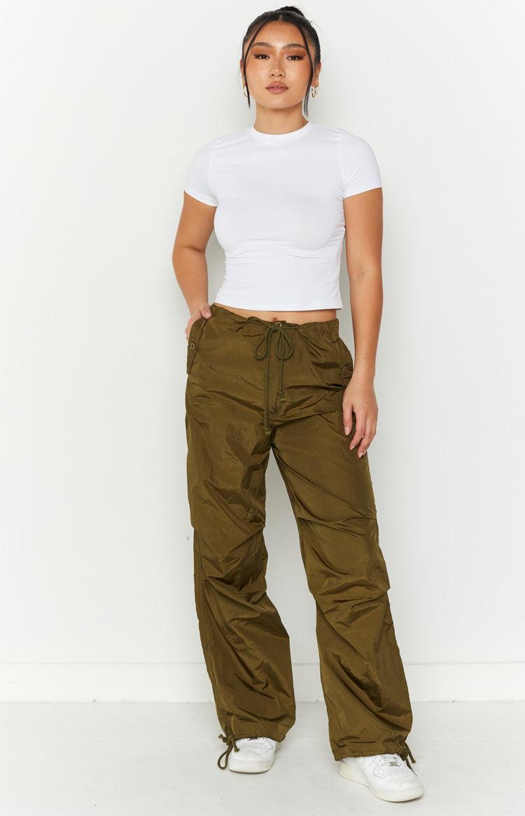 Frankie Khaki Parachute Pants Product Image