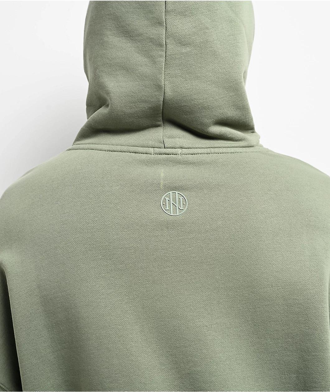 Ninth Hall Fundamentals Logo Light Green Oversized Hoodie Product Image