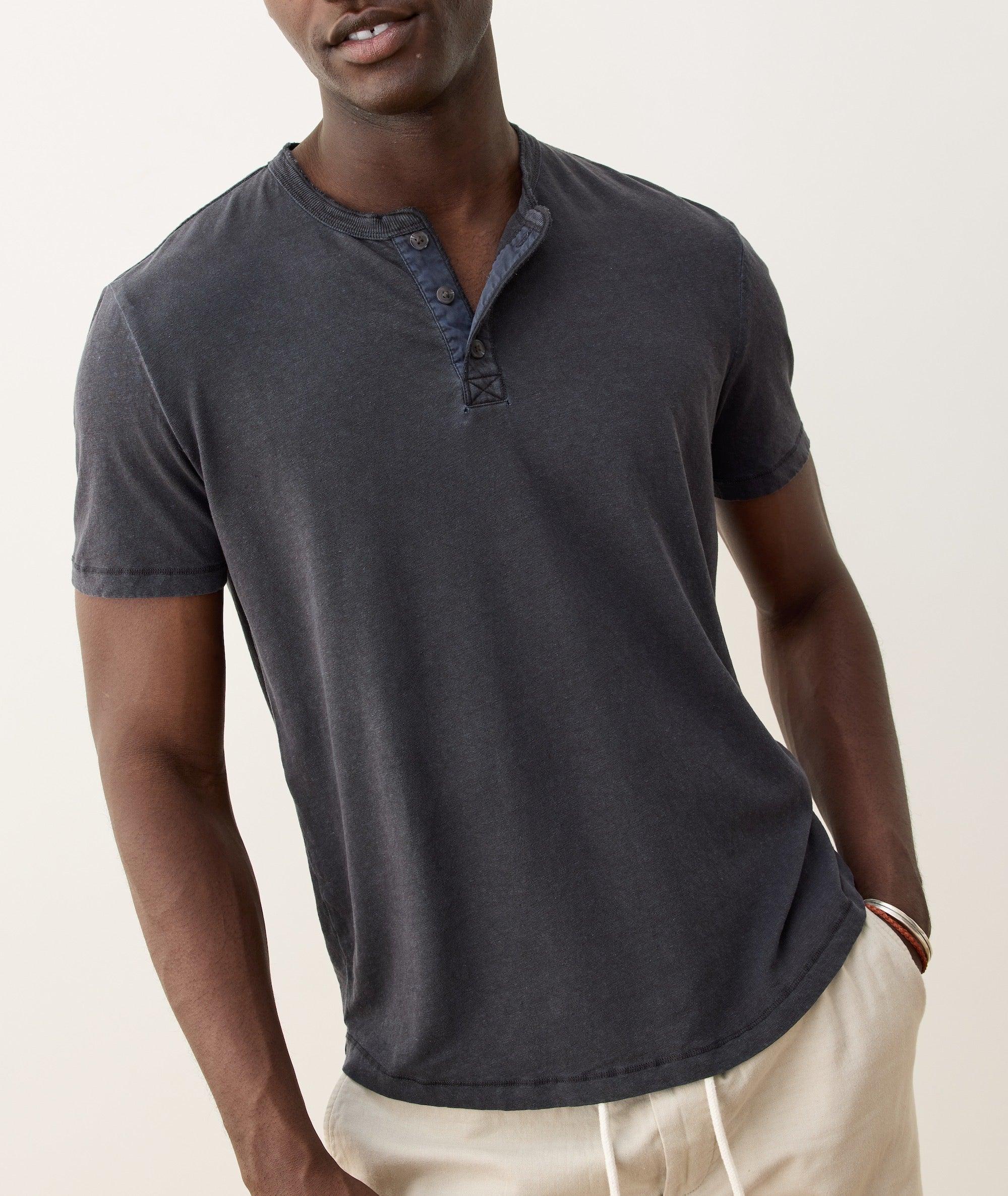 Relaxed Hemp Cotton Henley Product Image