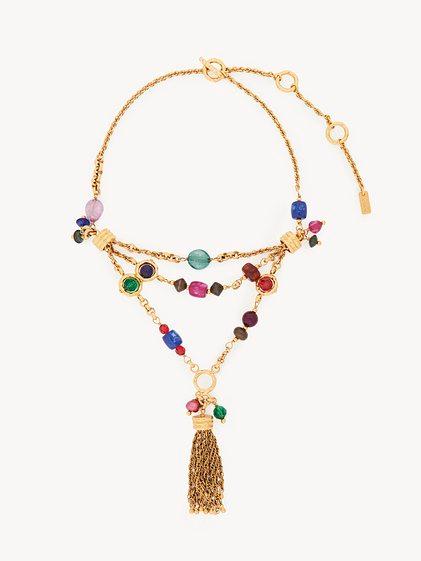 The Chloé Pompoms necklace Product Image