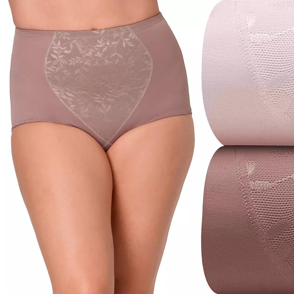Bali 2-Pack Firm Control Tummy Panel Shaping Brief Panty X710, Women's,  Product Image