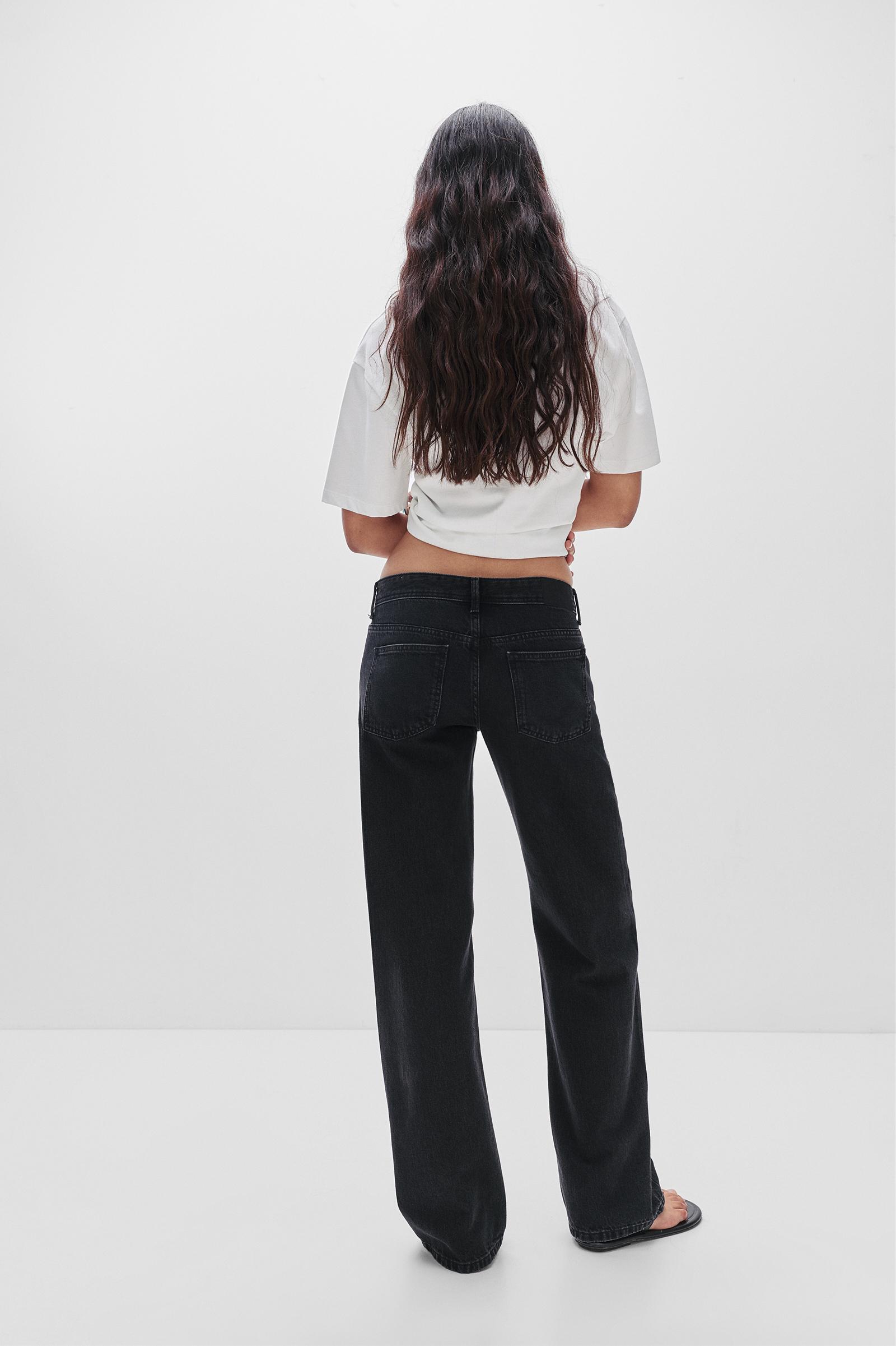 Low-waist straight-leg jeans Product Image