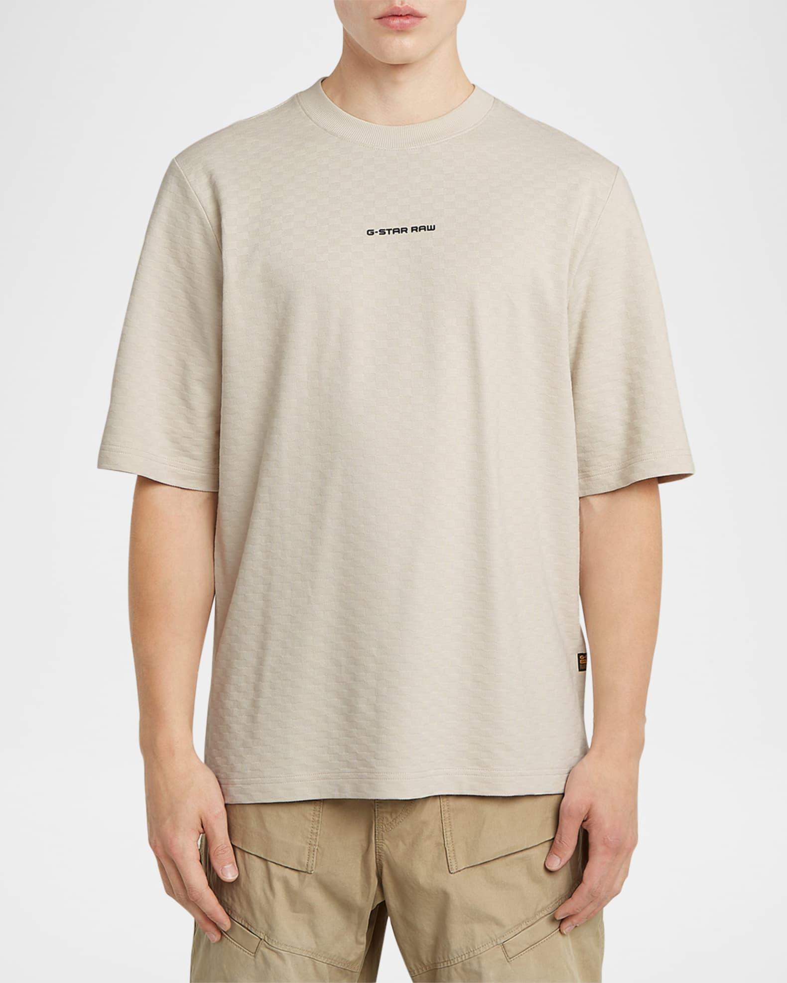 Men's Check Jacquard T-Shirt Product Image