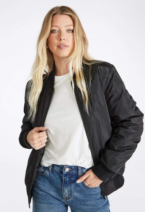 JustFab Margaux Platform Loafer Pump Womens Black/ White Size 8.5 Product Image