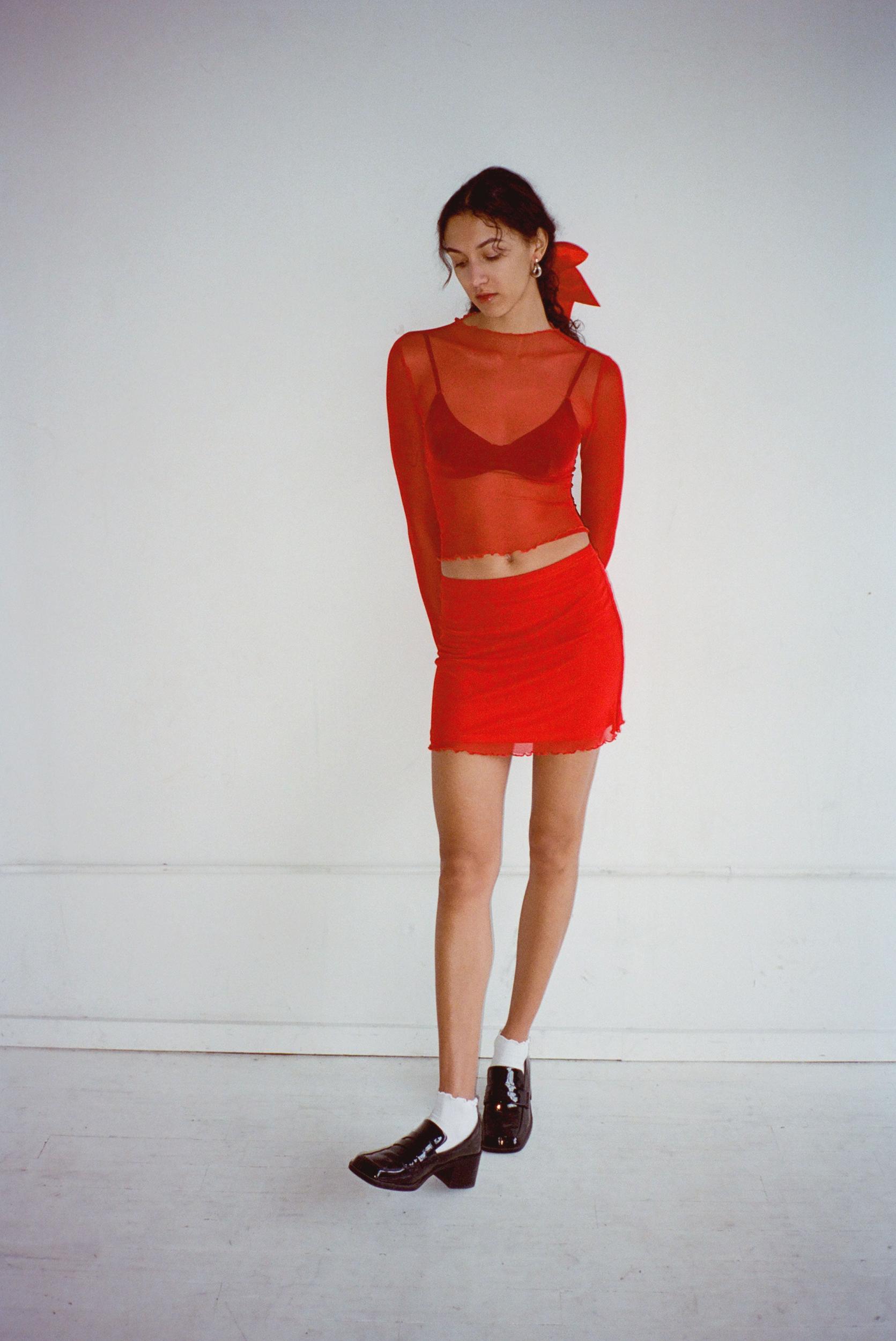 Ana Skirt - Carnation Product Image