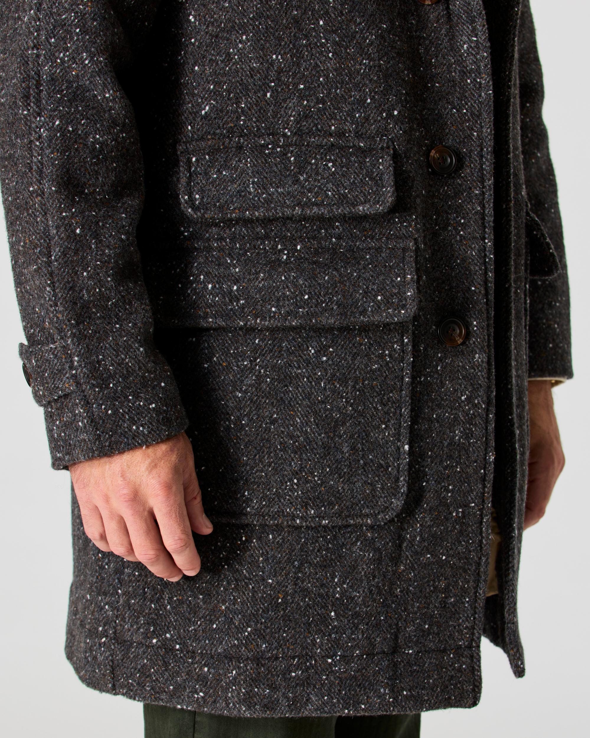 Wool Herringbone Overcoat Product Image