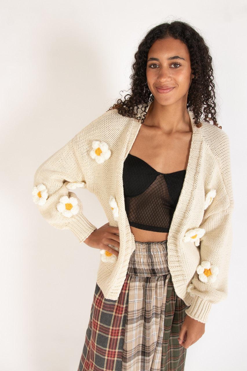 3D Applique Cardigan Product Image