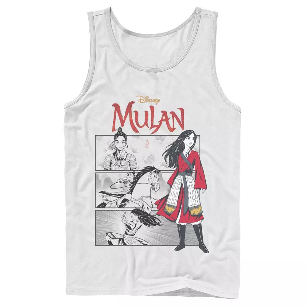 Men's Disney Mulan Comic Panels Tank Top,  Product Image
