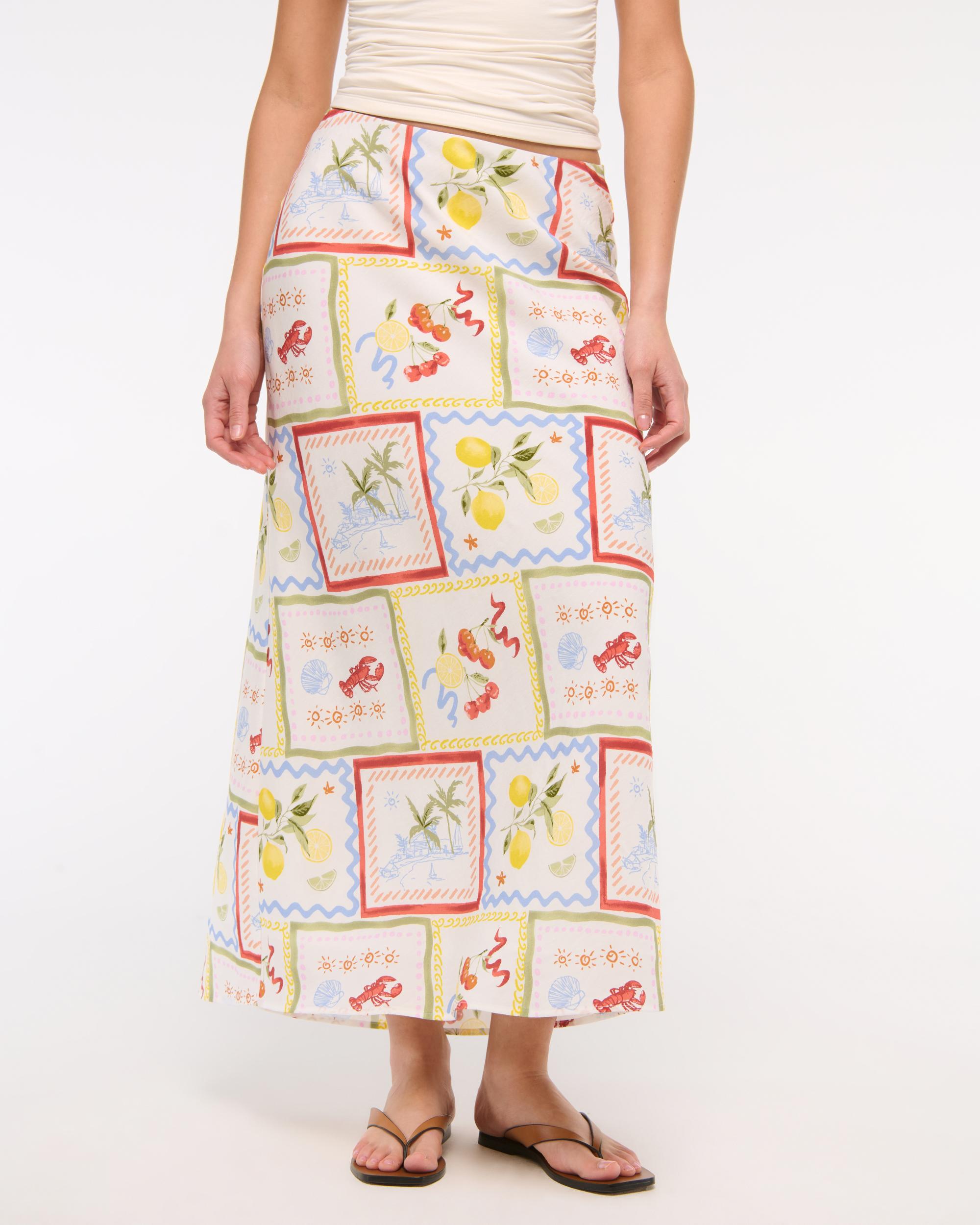 Mid Rise Maxi Skirt Product Image