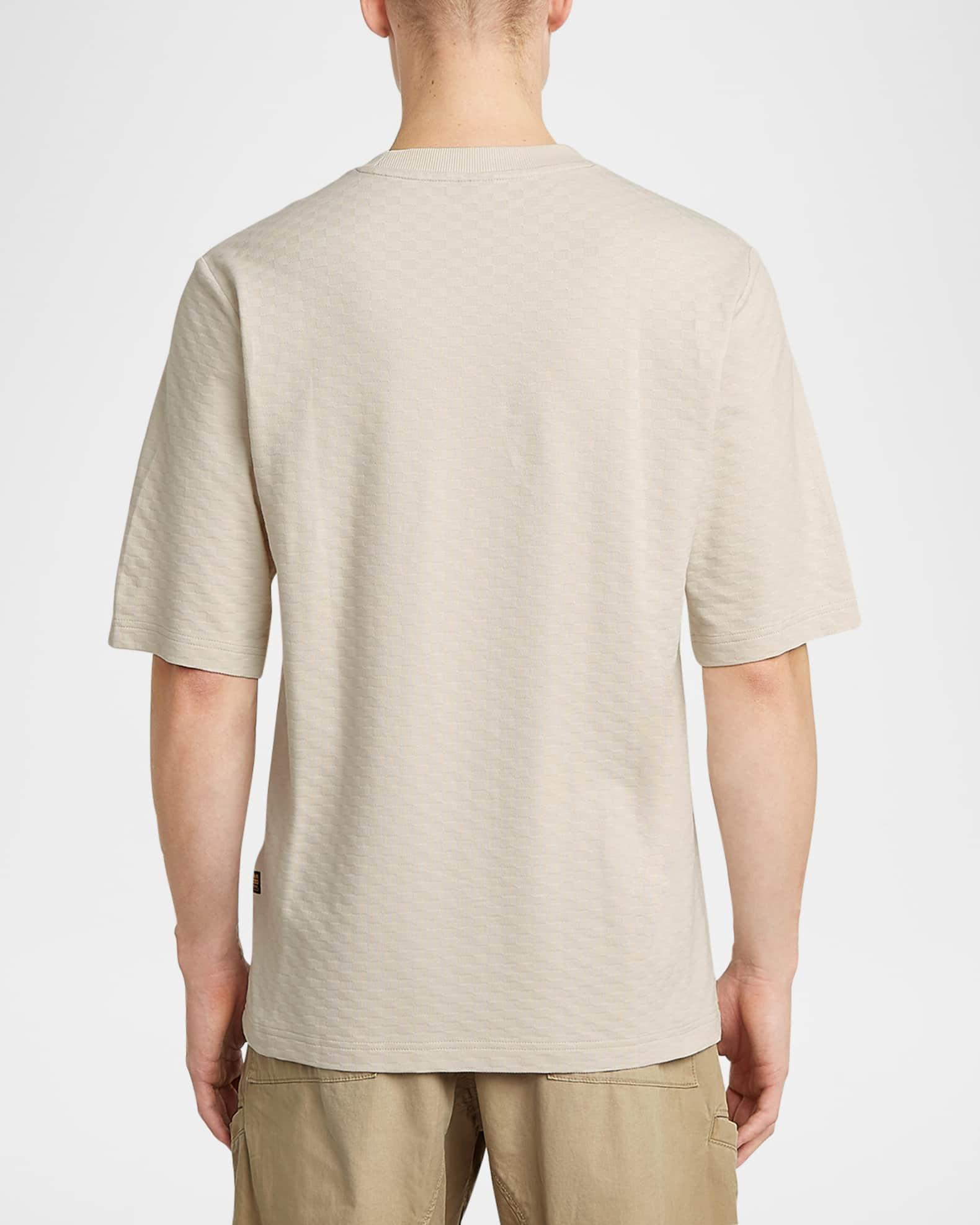 Men's Check Jacquard T-Shirt Product Image