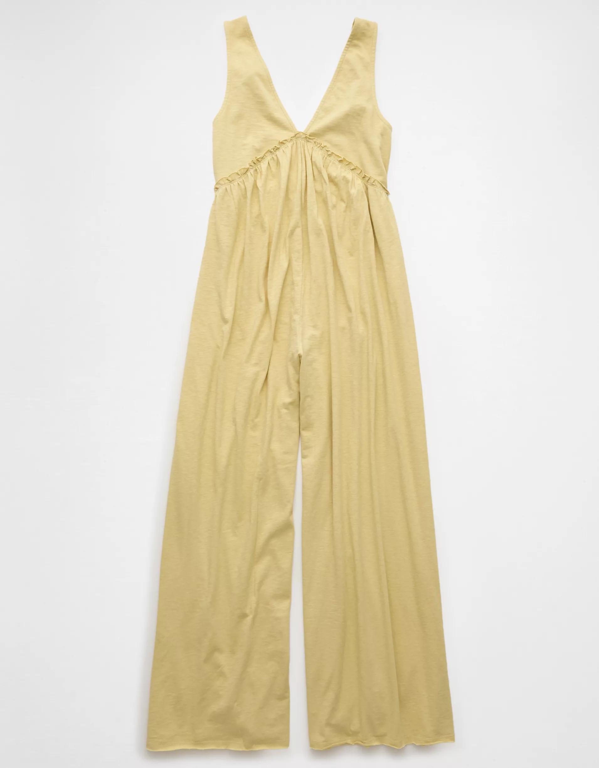 AE Sunchaser Knit V-Neck Jumpsuit Product Image