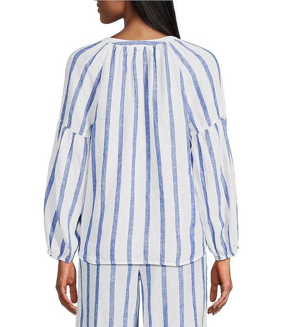 Tommy Bahama Coastalina Linen Long Sleeve Coordinating Tie Front Top Product Image