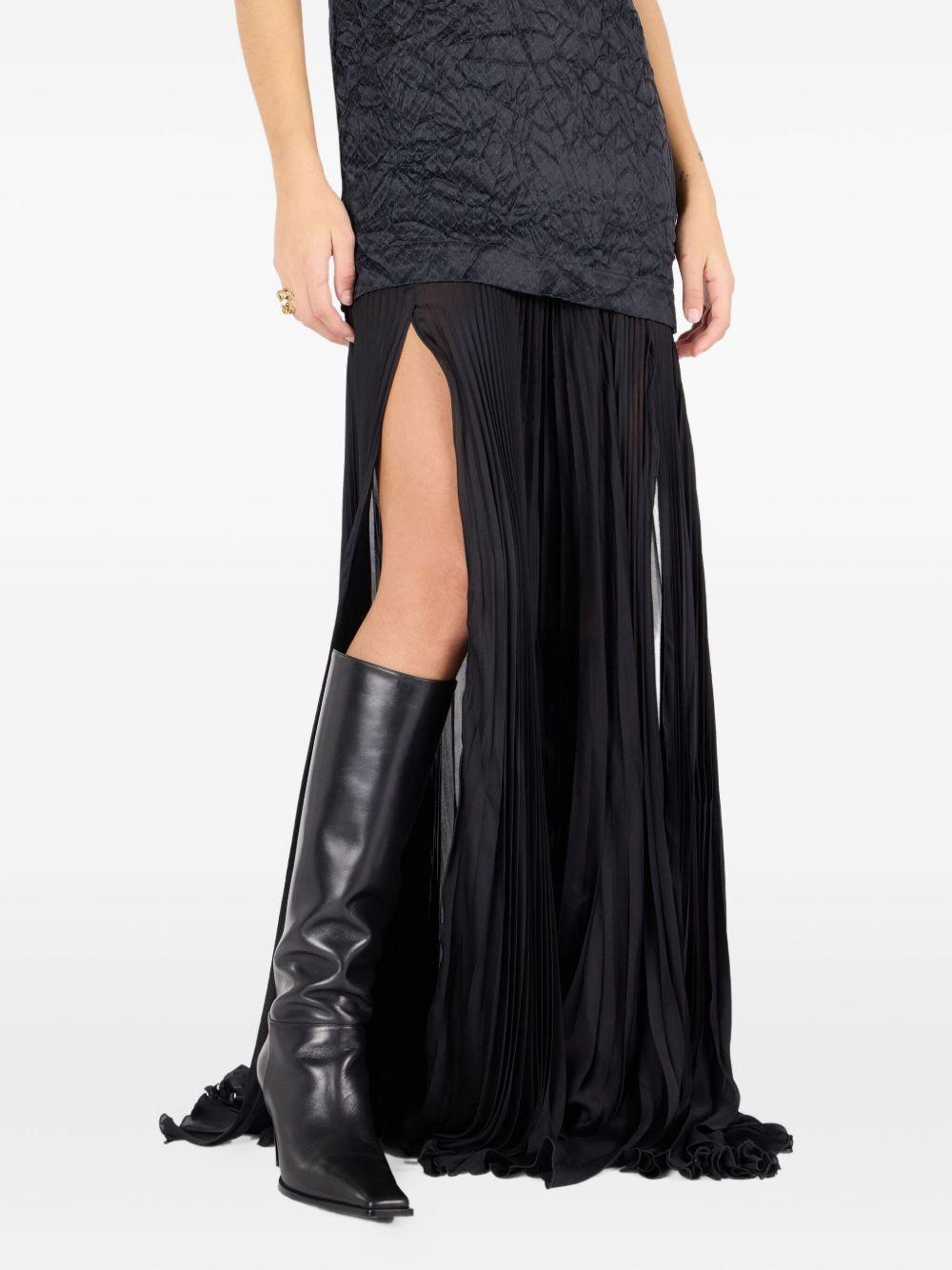 crinkle silk maxi dress Product Image