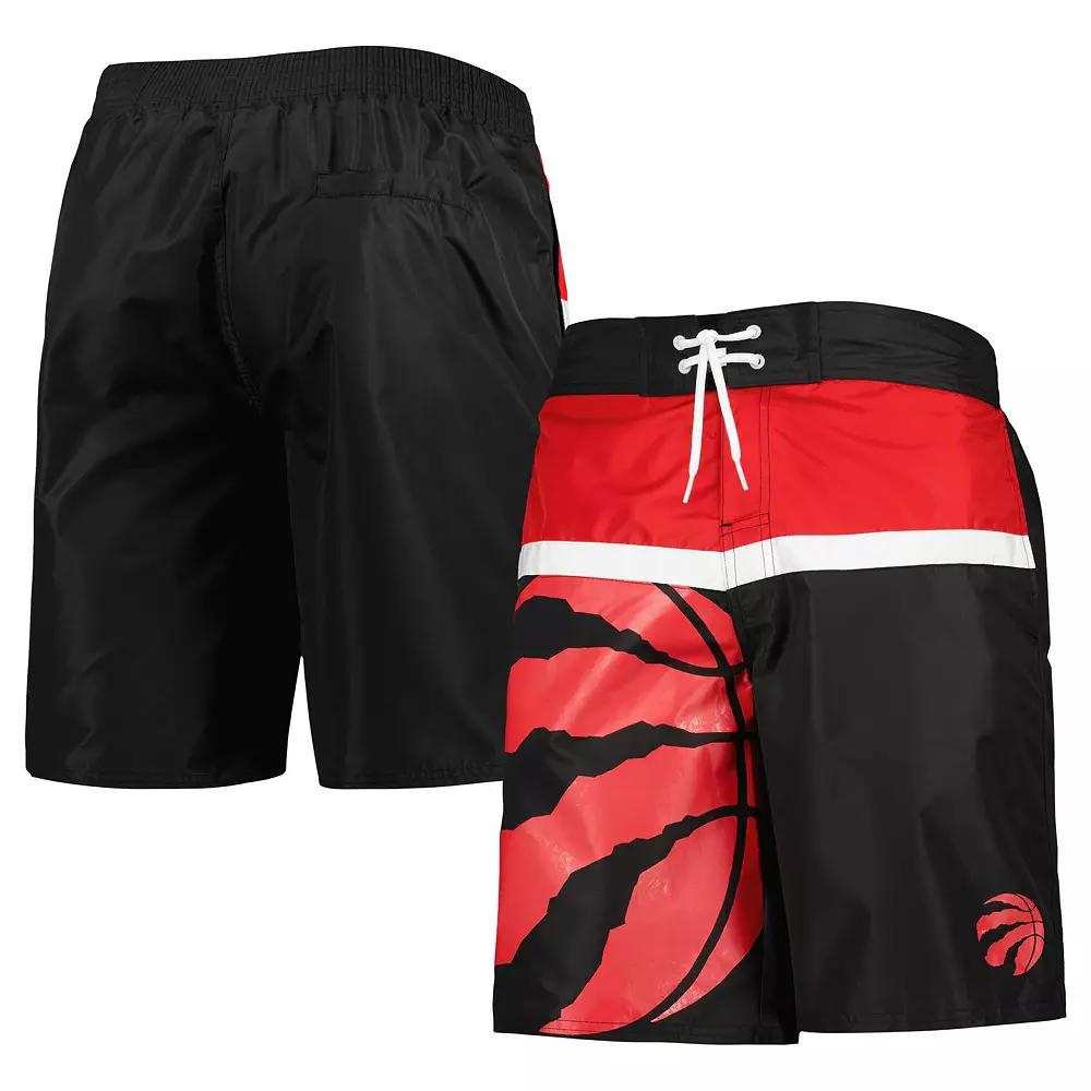 Men's G-III Sports by Carl Banks Black Toronto Raptors Sea Wind Swim Trunks, Size: XL, Rpt Black Product Image