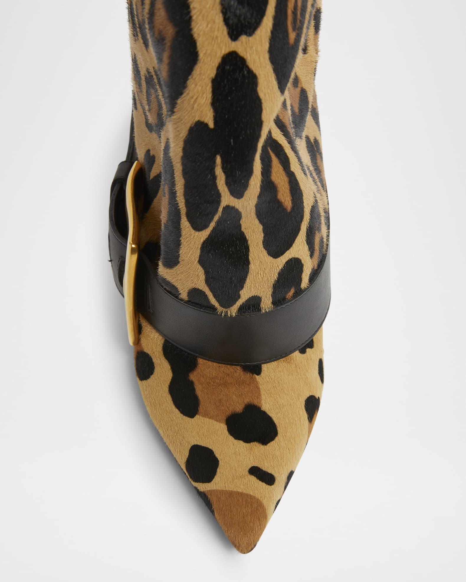 Anthem Leopard-Print Pony Knee-High Boots Product Image