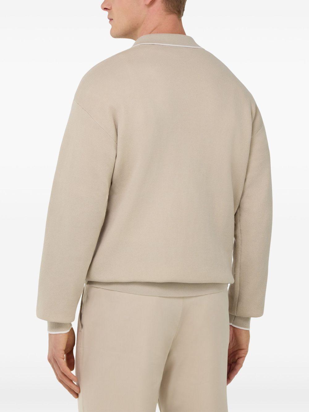 knitted polo shirt Product Image