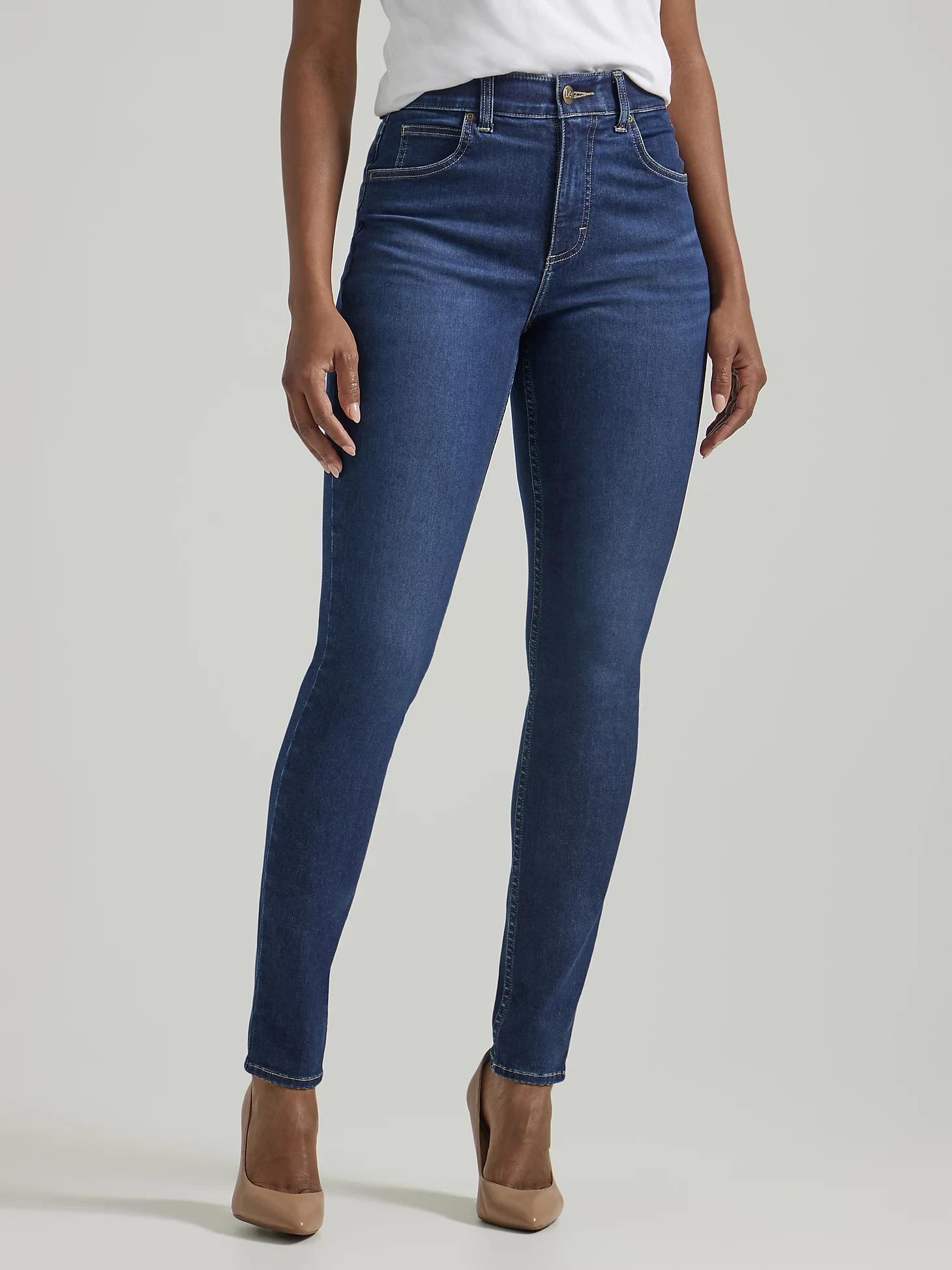 Women's Ultra Lux Comfort with Flex Motion Skinny Leg Jean (Petite) | Women's Jeans | Lee® Product Image