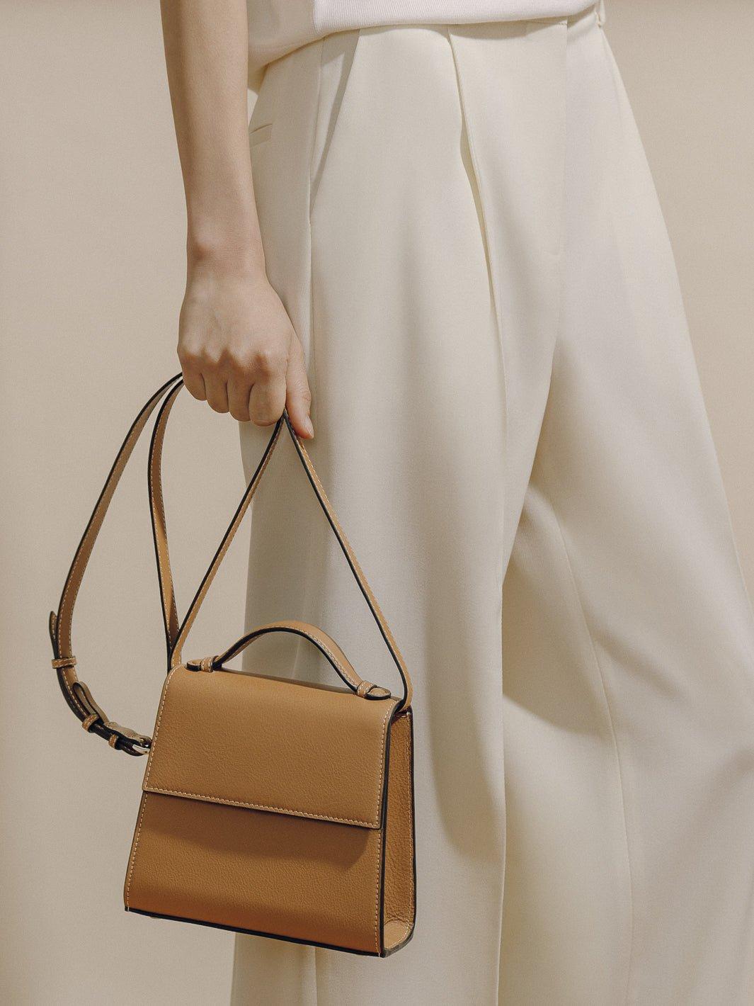 The Small Top Handle in Nappa Product Image