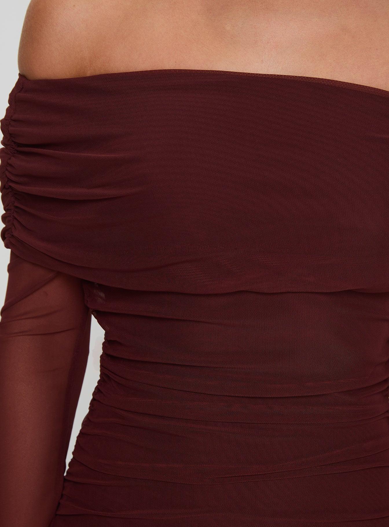 Consideration Maxi Dress Chocolate Product Image