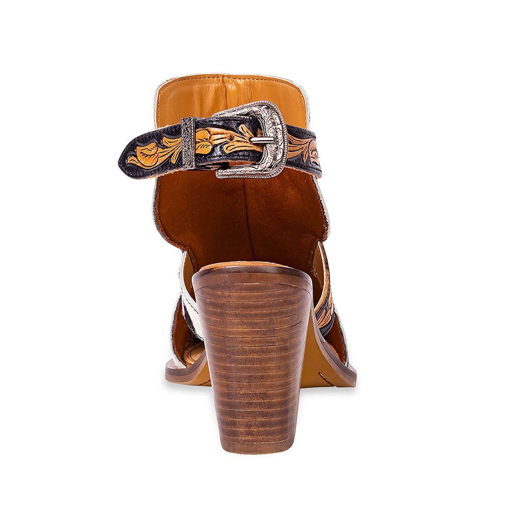 Beth Jane  Black & White Strappy Heels Product Image