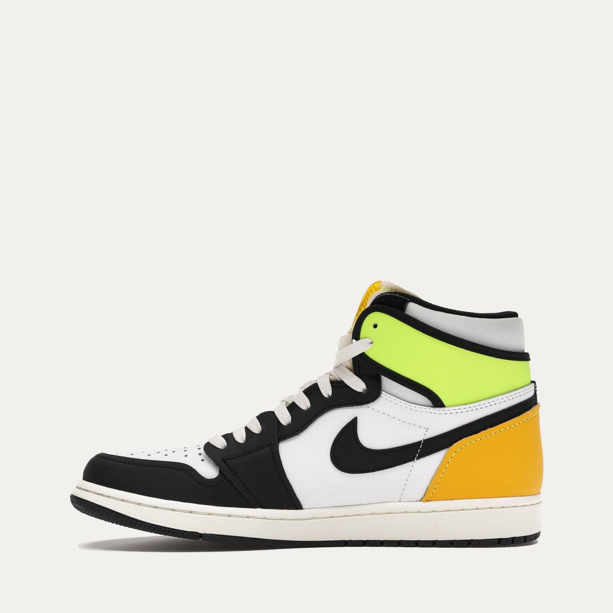 Air Jordan 1 Retro High White Black Volt University Gold Male Product Image