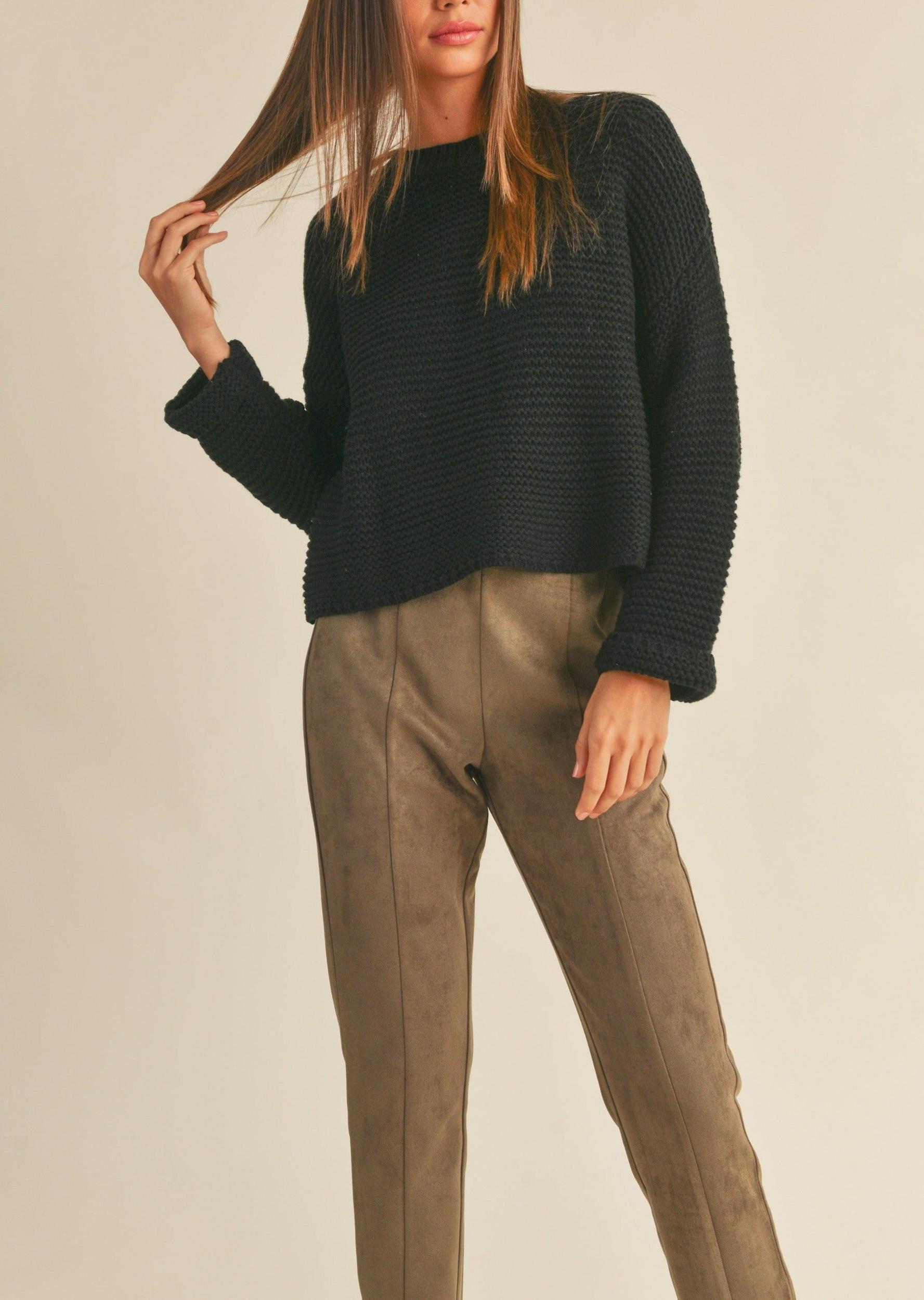 Knitted Round Neck Sweater Product Image