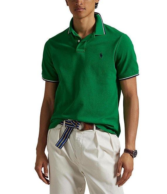 Polo Ralph Lauren Classic Fit Tipped Mesh Short Sleeve Polo Shirt Product Image