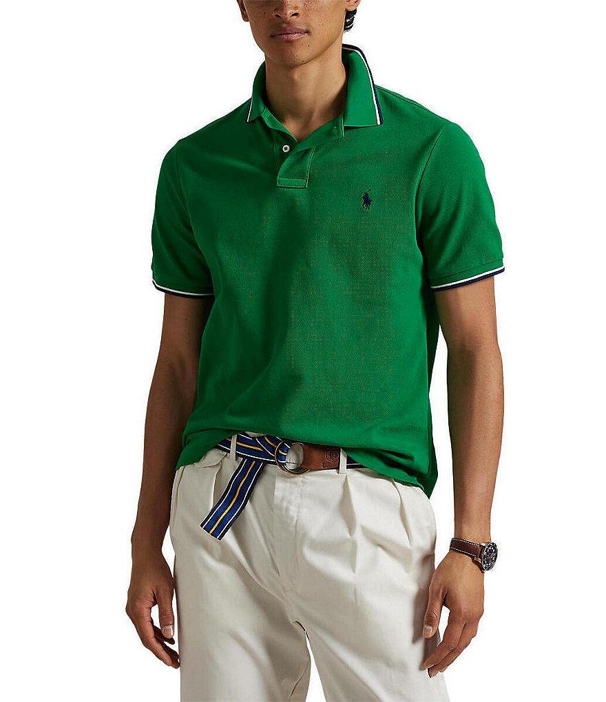 Polo Ralph Lauren Classic Fit Tipped Mesh Short Sleeve Polo Shirt Product Image