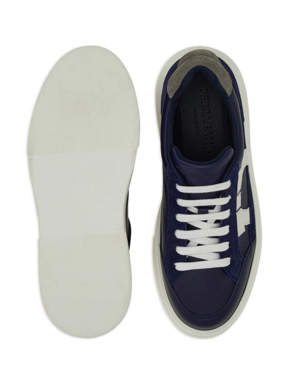 Gancini leather sneakers Product Image