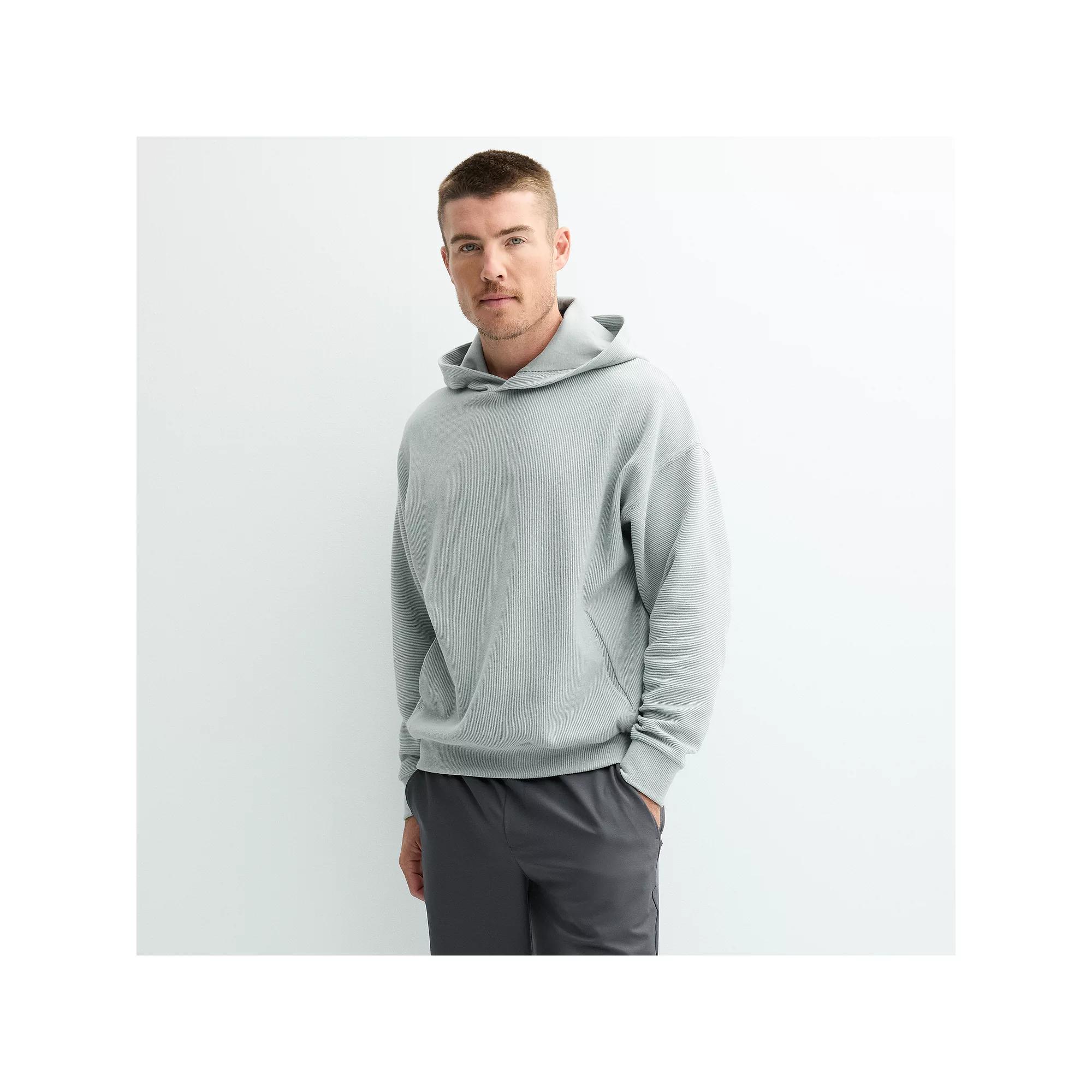 Men's FLX Ribbed Texture Hoodie, Size: XXL, Limestone Product Image