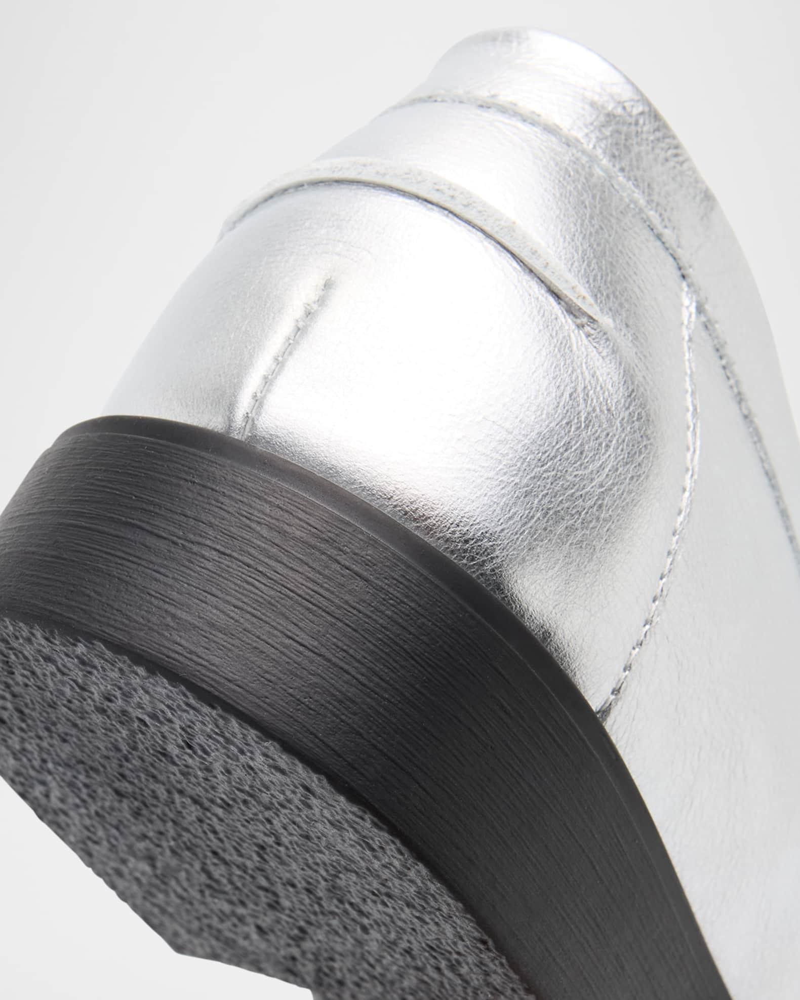Men's Wilde Metallic Leather Penny Loafers Product Image