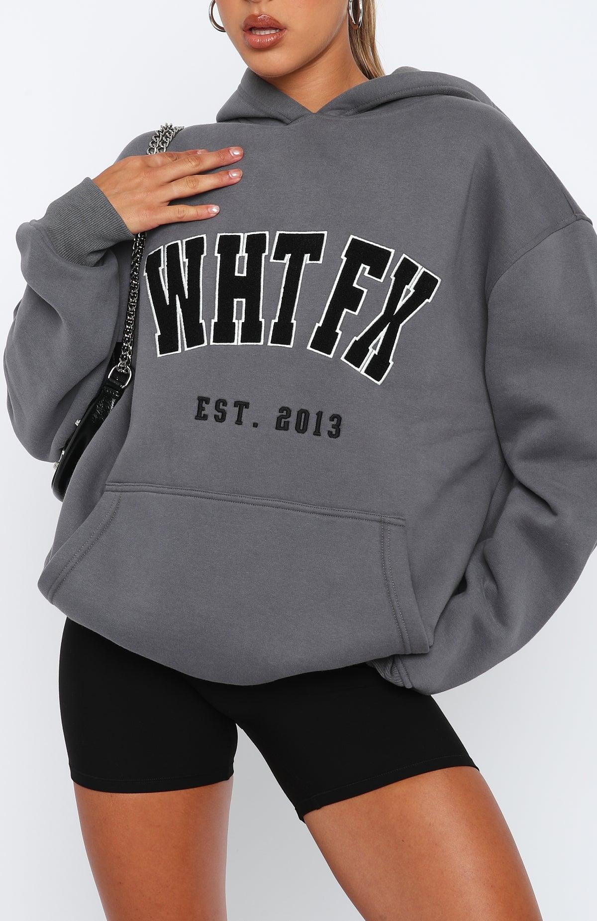 Give It Away Oversized Hoodie Charcoal Product Image