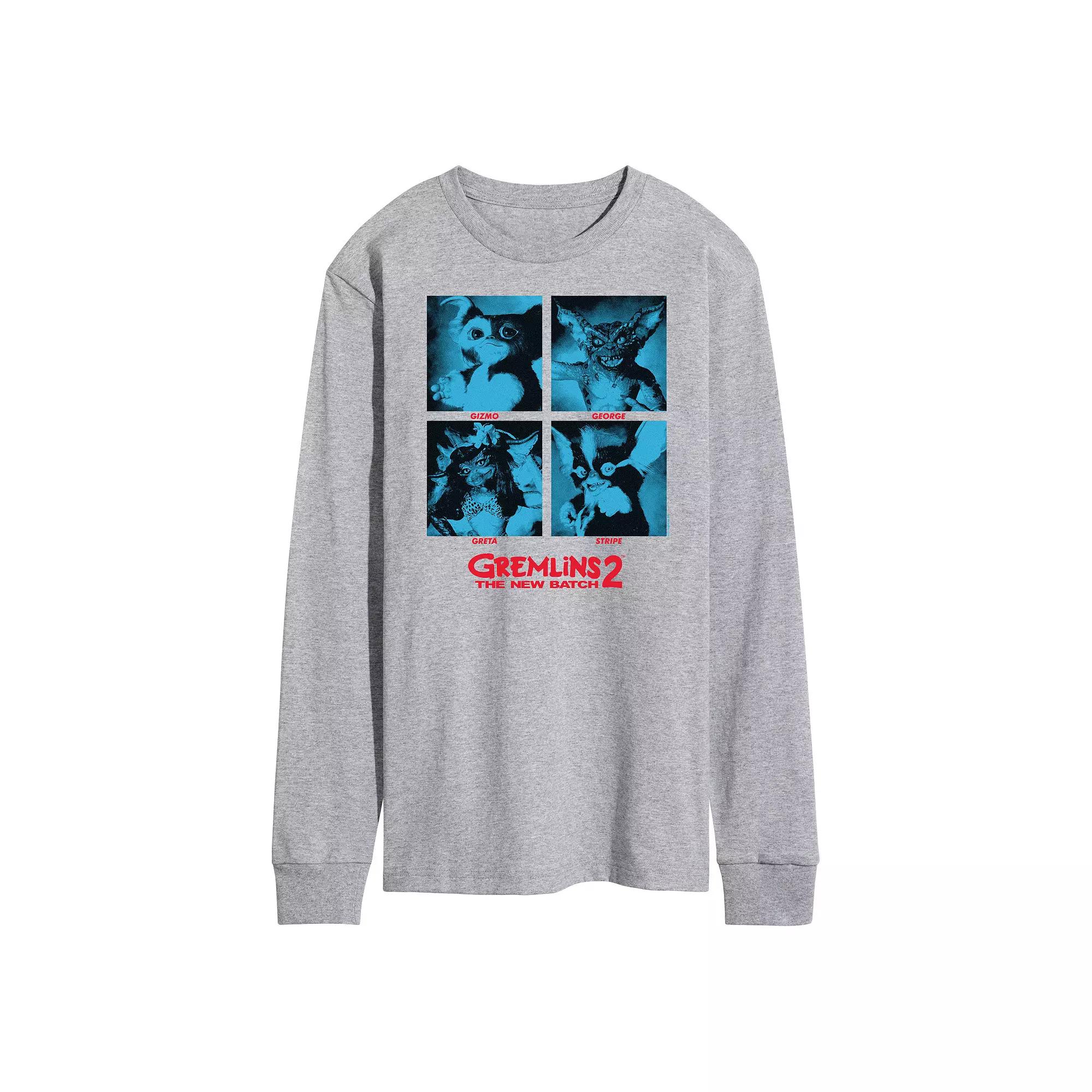 Men's Gremlins 2 Grid Long Sleeve Graphic Tee,  Product Image