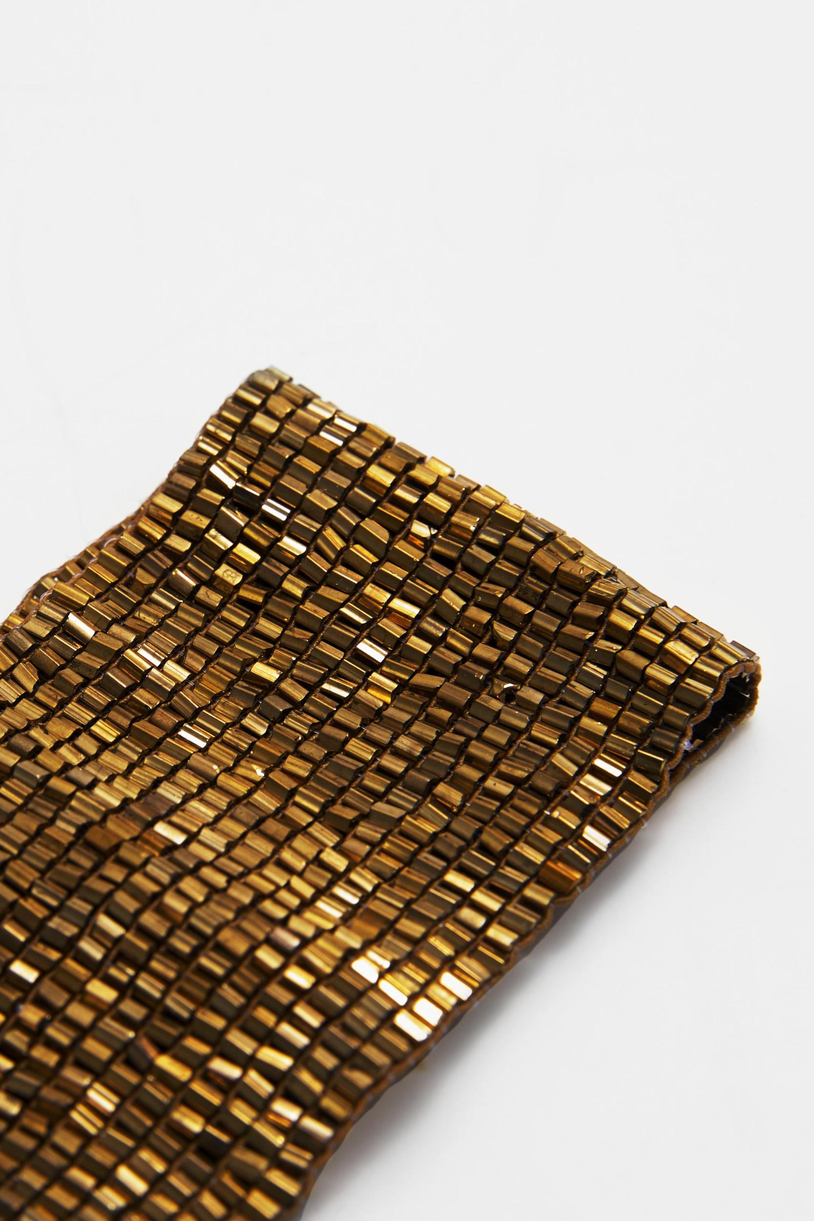 Wide beaded arm cuff Product Image