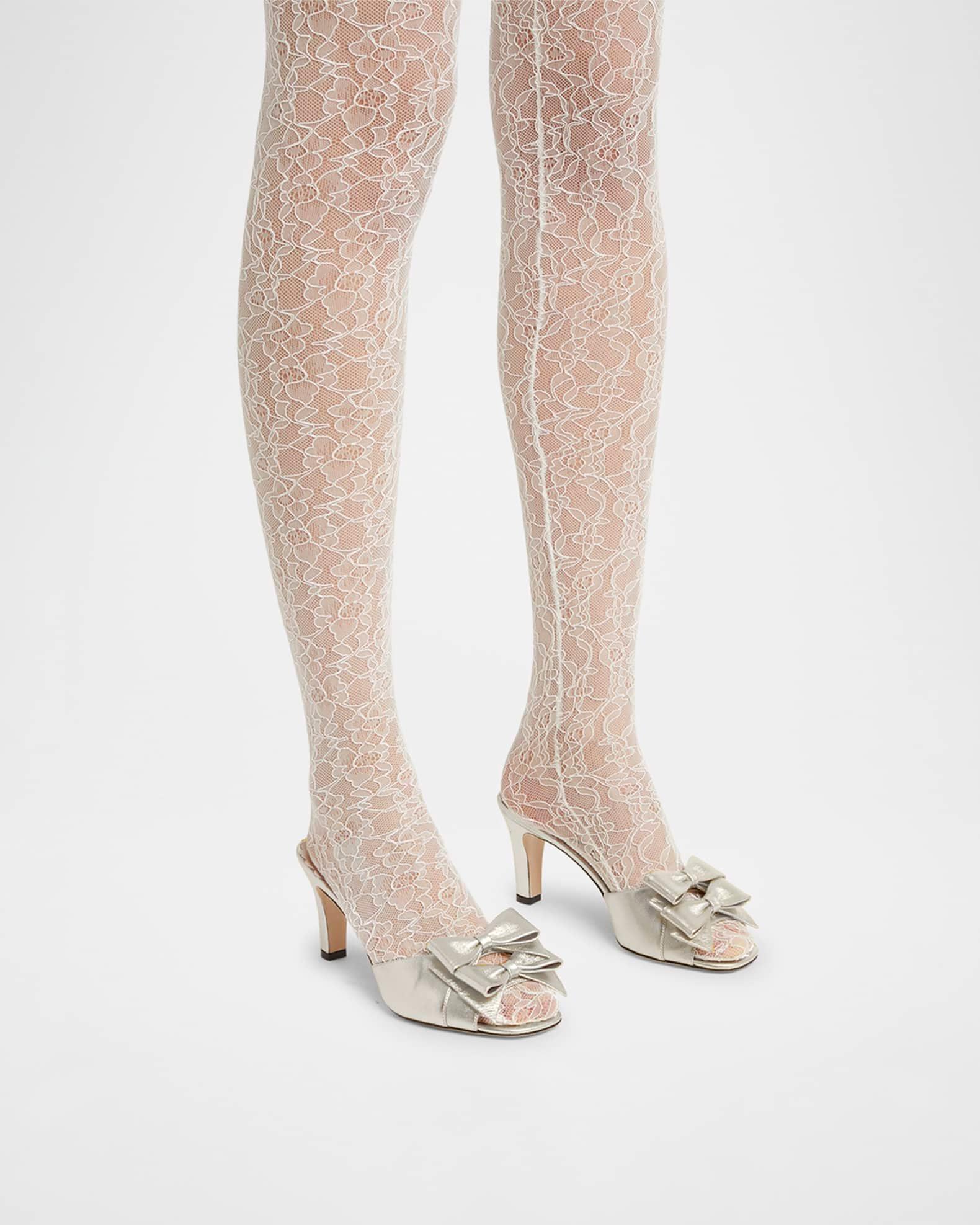 Bowow Logo Metallic Leather Sandals Product Image