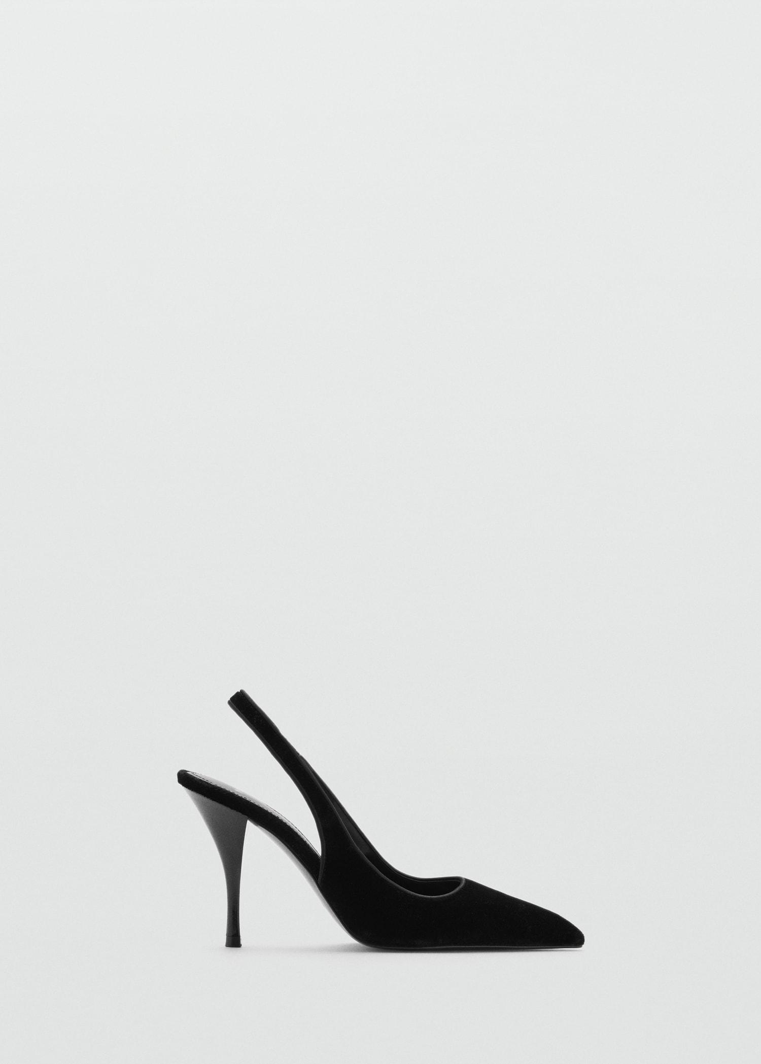 Velvet heeled shoes - Women | MANGO USA Product Image