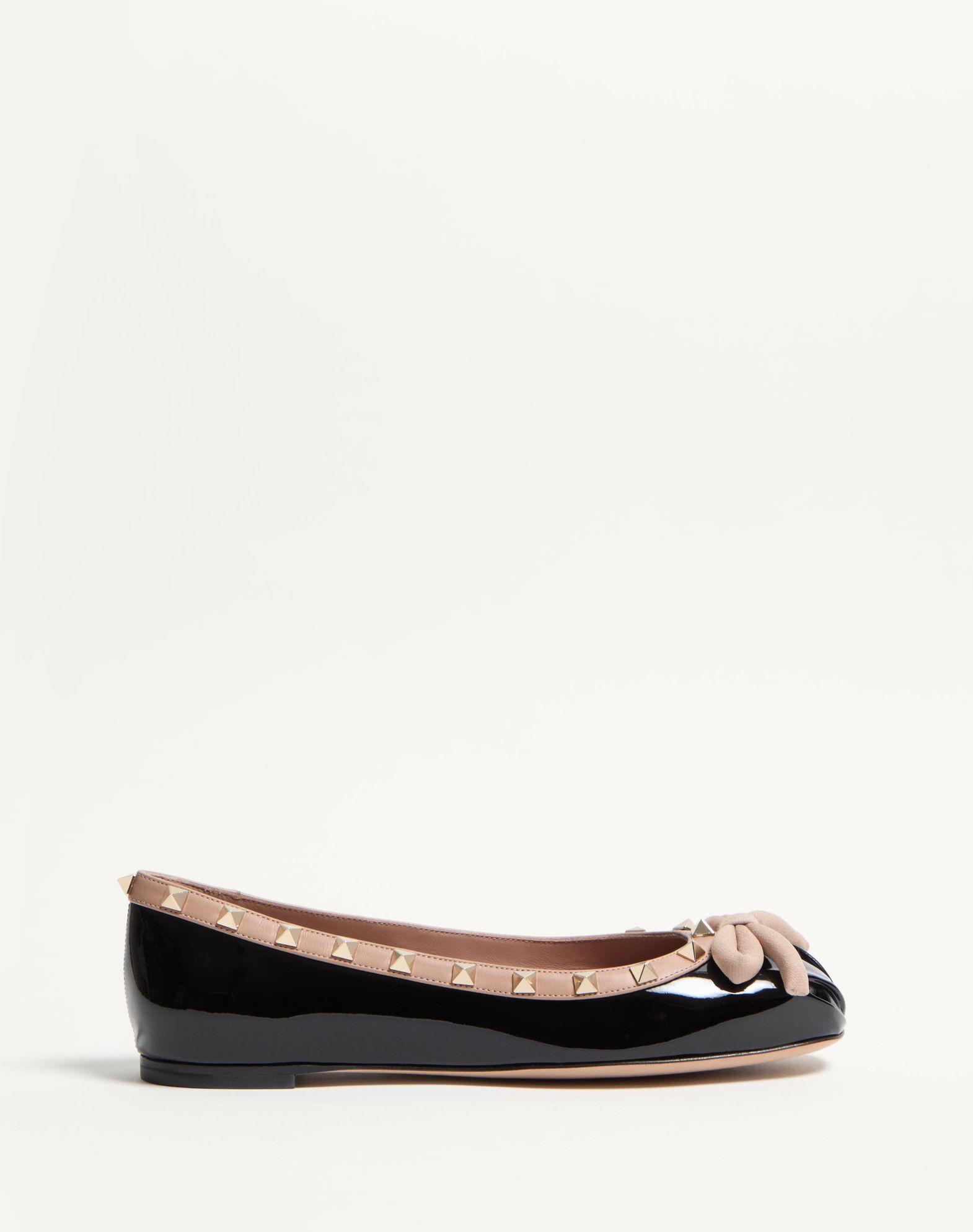 Rockstud Patent Leather Ballerina Product Image
