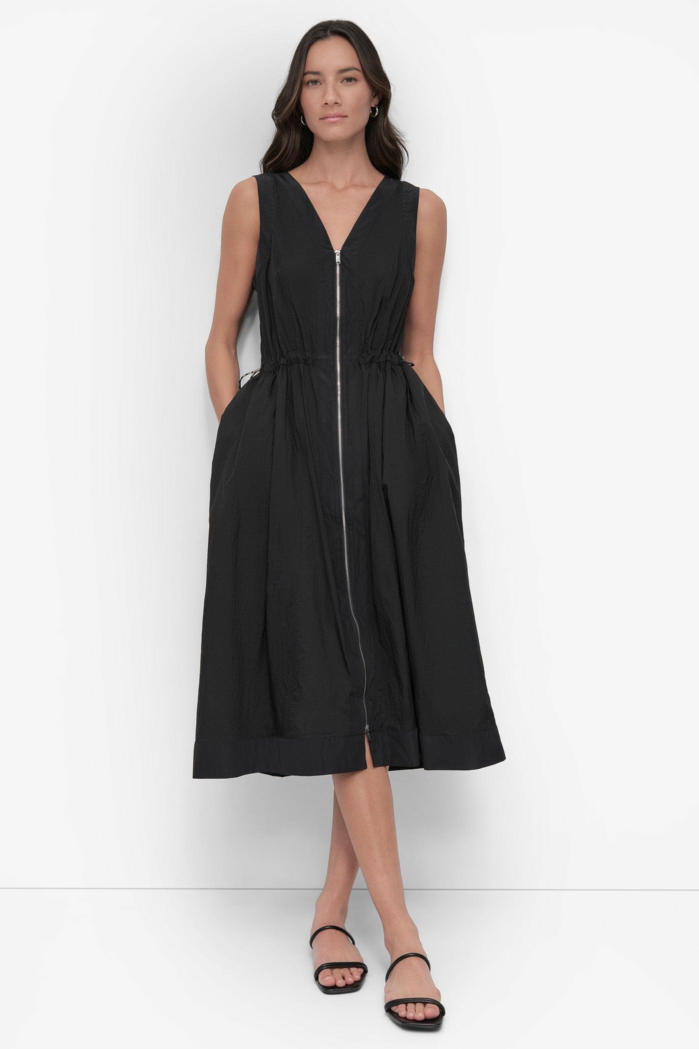 SLEEVELESS ZIP FRONT DRESS Product Image