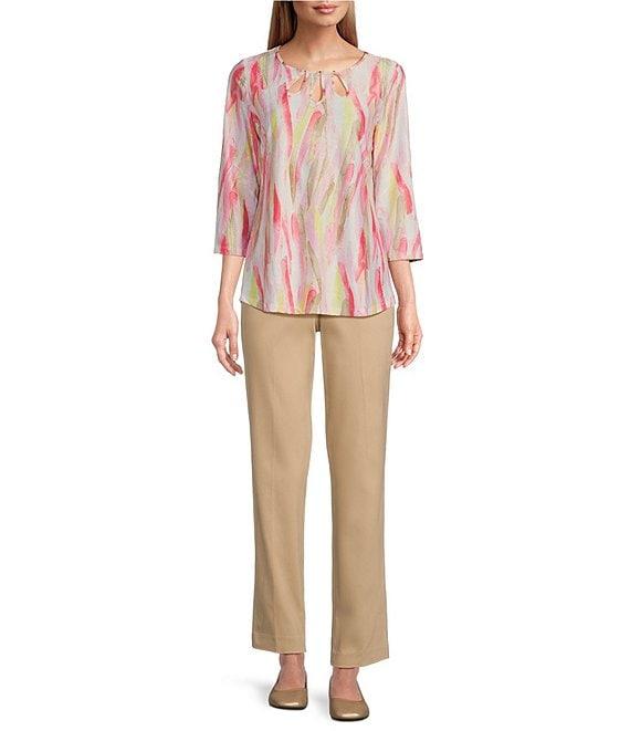 Allison Daley Stretch Pull-On Straight Leg Pants Product Image