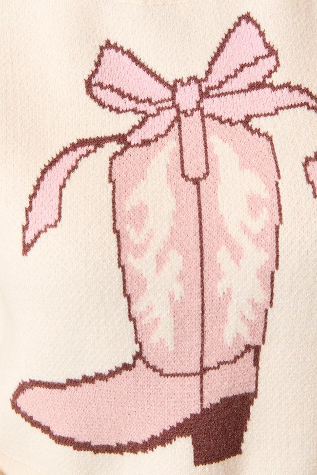 Gayle Bow Boots Sweater Vest Girls Product Image