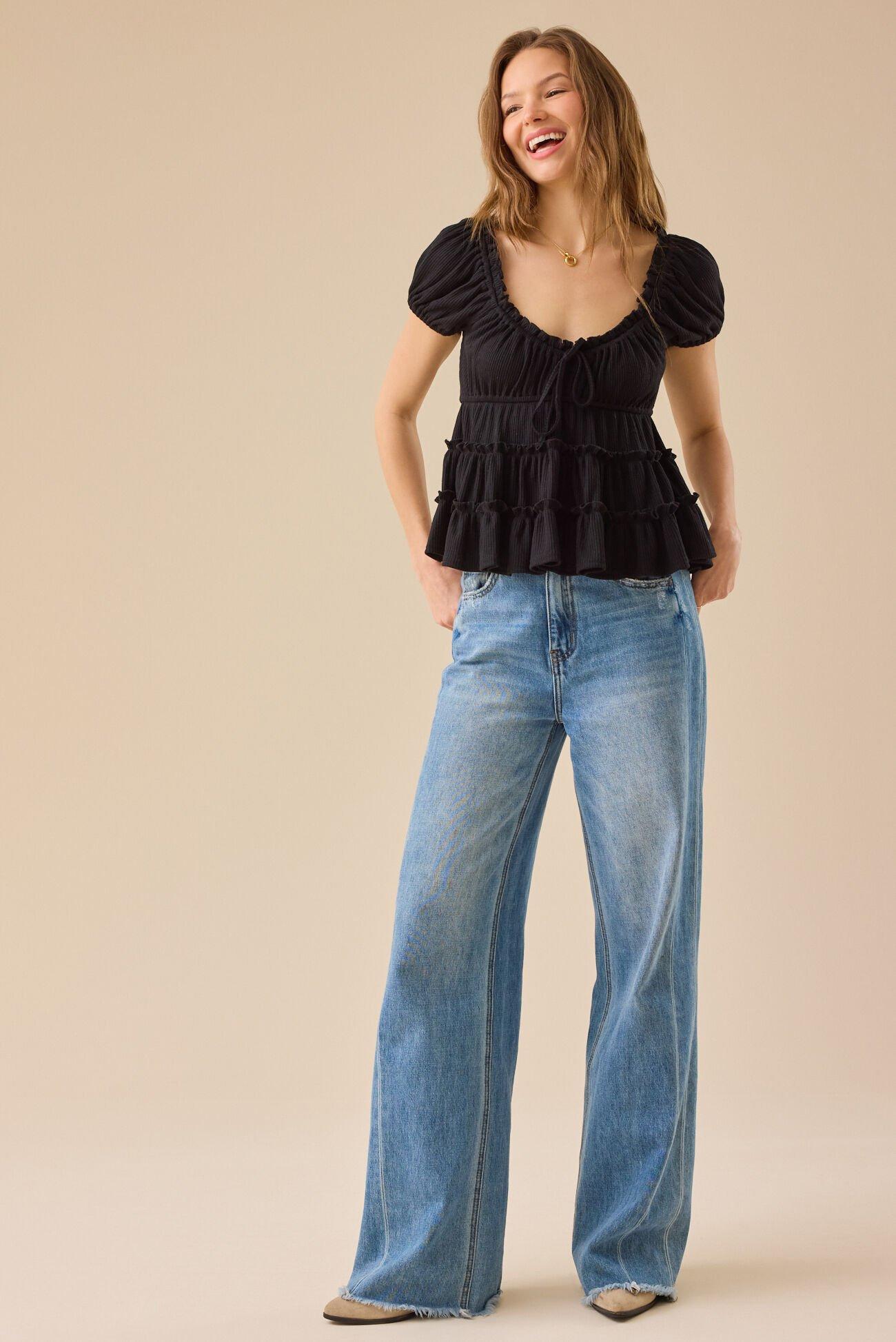 Nia Tiered Babydoll Top Product Image