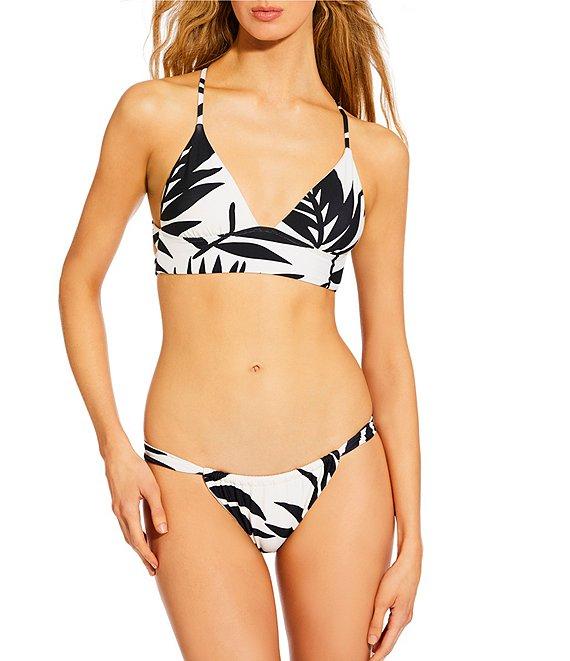 GB Leaf Print Tanga High Leg Hipster Swim Bottom Product Image