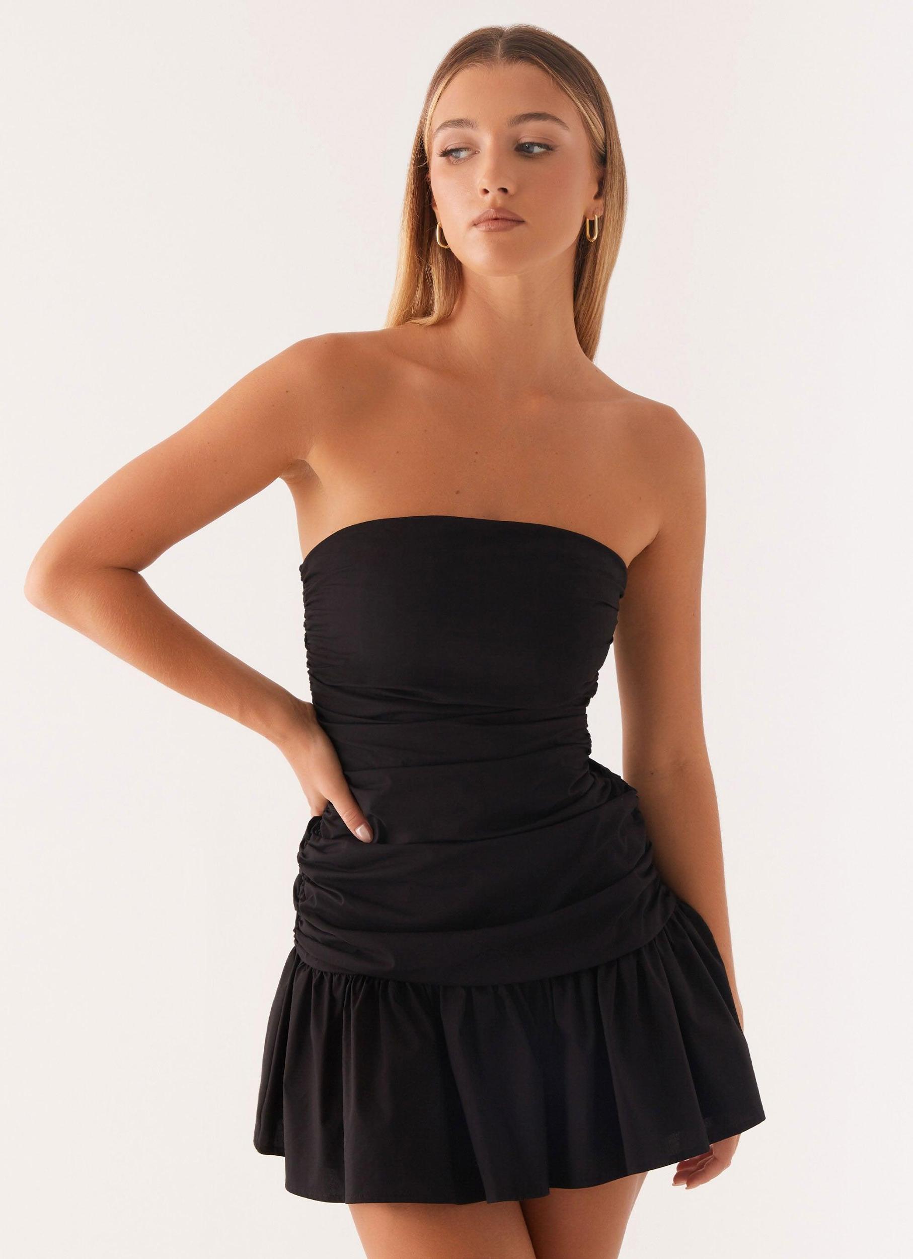 Carmel Mini Dress - Black Product Image