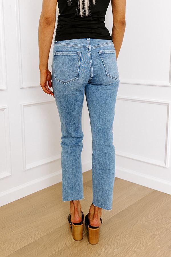 Lovervet Lainey High Waist Distressed Straight Leg Jean Product Image