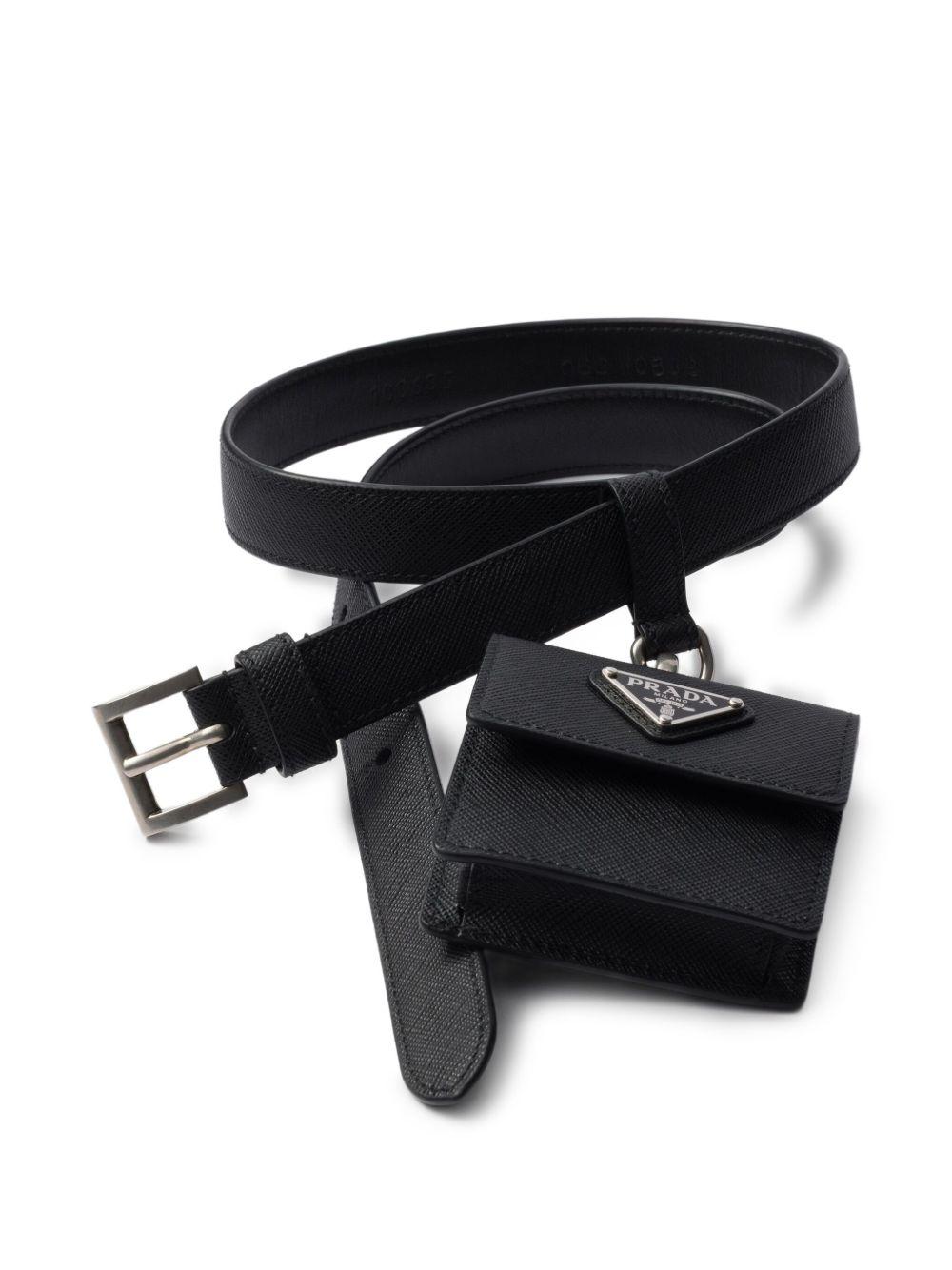 Saffiano leather belt Product Image